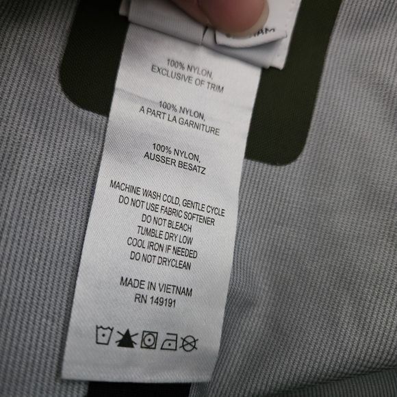 Topo Designs Olive Green Women's Tech Rain Coat Trench - Picture 13 of 13